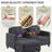Kentrell 65'' Square Arms Loveseat W/ USB Ports & Storage-1240919392
