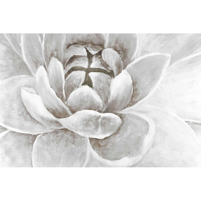 Délicat chrysanthème blanc - Toile botanique pour la décoration intérieure
