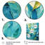 «Blue Tropical Plants Mirage 1 - Jungle», art mural-1904381944-1904381892