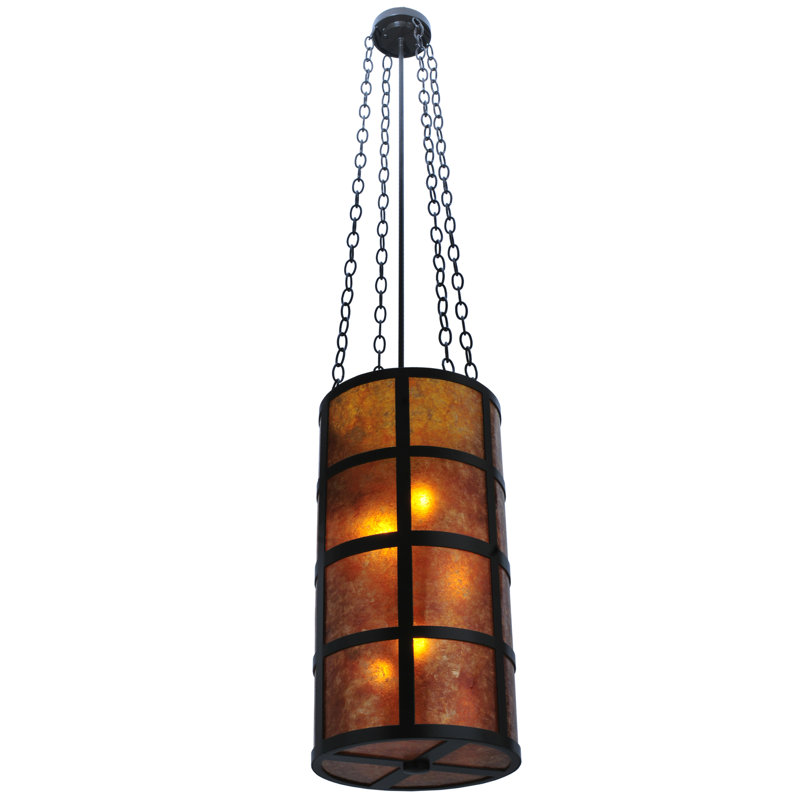 Rustic Lodge 4 - Light Timeless Bronze Geometric Pendant