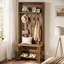 Arbre d'entrée 70,9 "avec banc et rangement pour chaussures-356821307