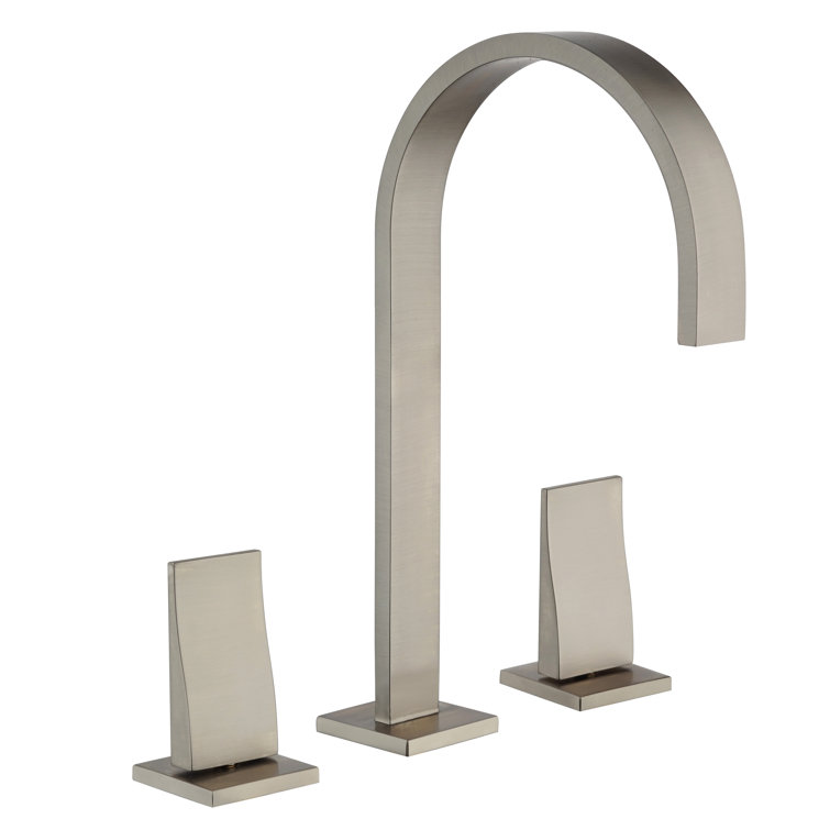 Corsini 8" Widespread Two-Handle Bathroom Faucet with Metal Push-Pop Drain Assembly