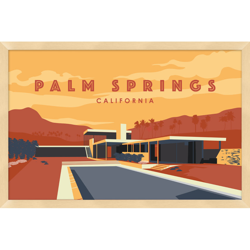 «Palm Springs Technicolor 3» par Christopher Kennedy - cadre photo, art textuel sur papier