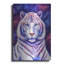 «Parmi les étoiles - tigre blanc cosmique» par Rebecca Wang, art mural en métal-303594346
