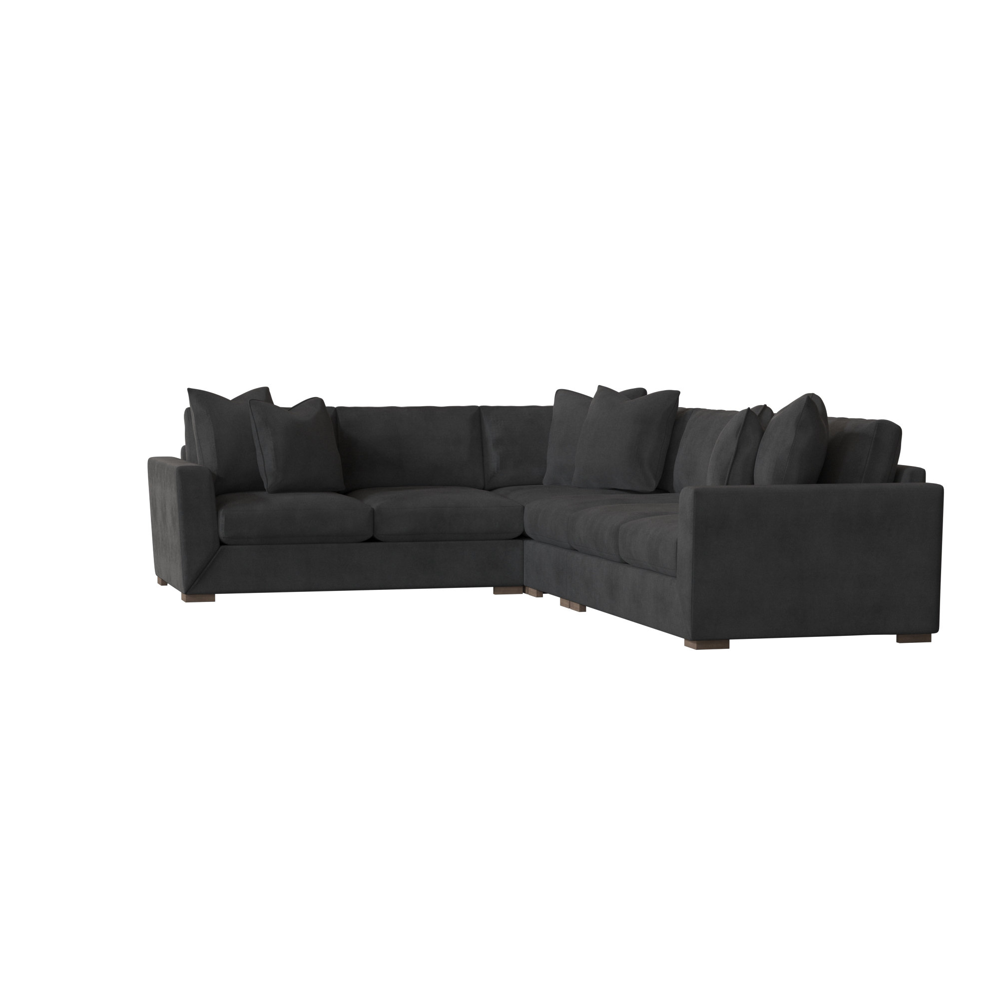 Nicolette Sectional Collection, Akiko Graphite Performance 5534-011, Aged Gray