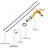 Brushed Gold Lavatory Faucet, Single Hole Installation, Tarnish , Manual Operation Hot & Cold Bathroom Gold, Heavy Duty Construction, No Deck Plate