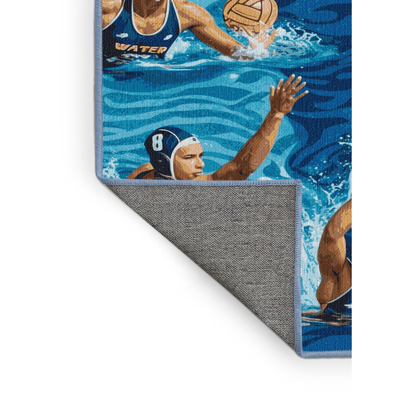  Tapis lavable Water-Polo Sports, Rectangulaire 2 pi x 3 pi