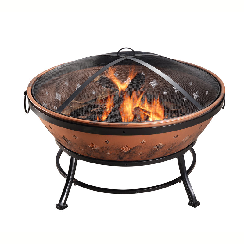 Round Steel Wood Burning Smokeless Fire Pit
