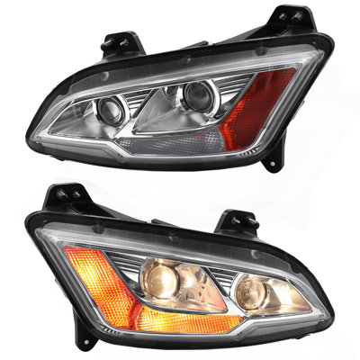 Halogen Headlights Assembly Compatible With Peterbilt 579 2022+ Passenger Side