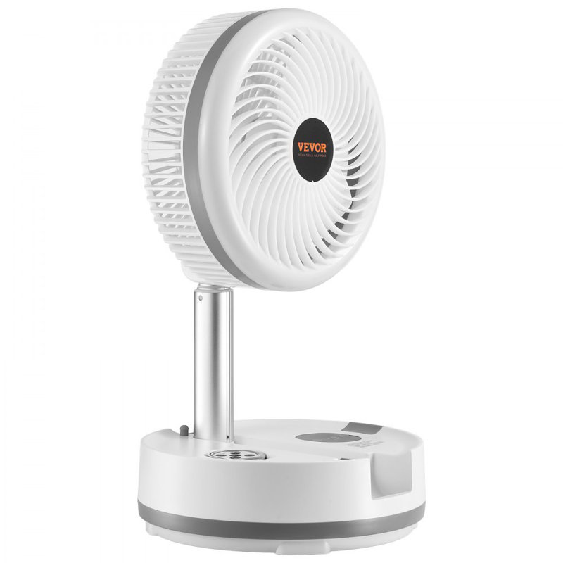 Ventilateur oscillant 10 pouces pliable et rechargeable 3 en 1 9 vitesses