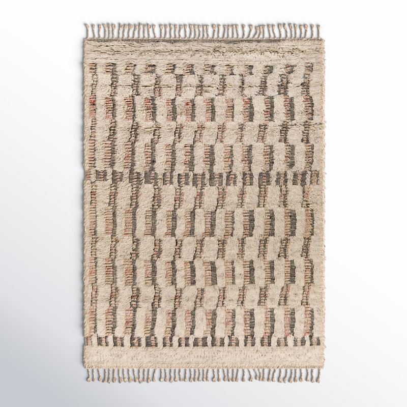 Ro Wool Moroccan Indoor Rug, Rectangle 6' x 9'