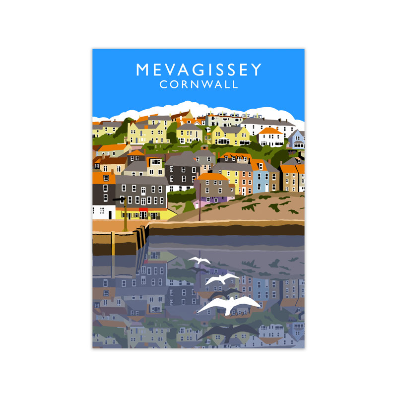 Mevagissey by Richard O'Neill - Print, 42 cm H x 29.7 cm W