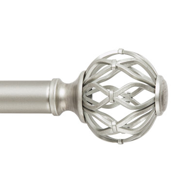Aiden Steel Adjustable Single Curtain Rod