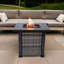 Table de foyer d'extérieur au propane de H 24,4 po x l 28 po Madisongrace 50 000 BTU avec pierres et couvercle-883774905
