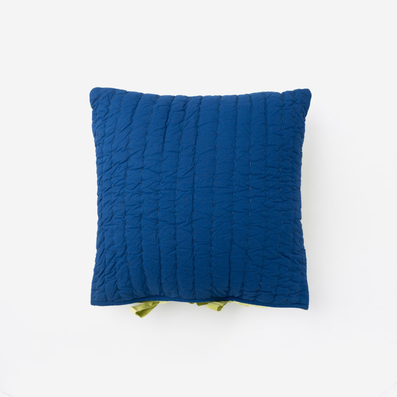 Coussin décoratif bleu Kelly