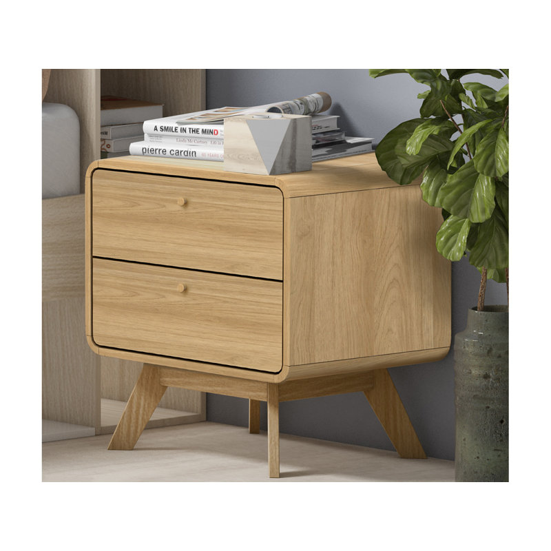 Maja 51cm W Bedside Table, Oak