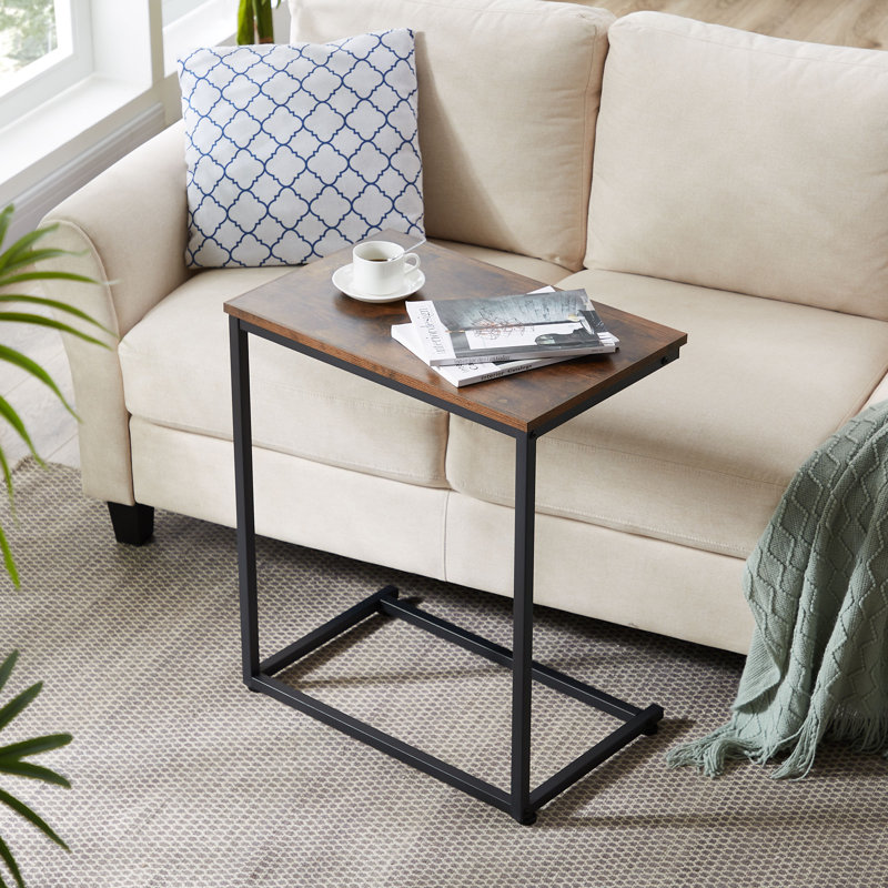 Table-plateau en forme de C, Brun