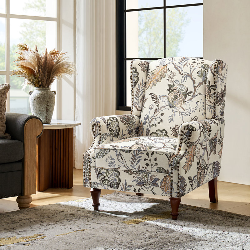 Upholstered Accent Chair, Green