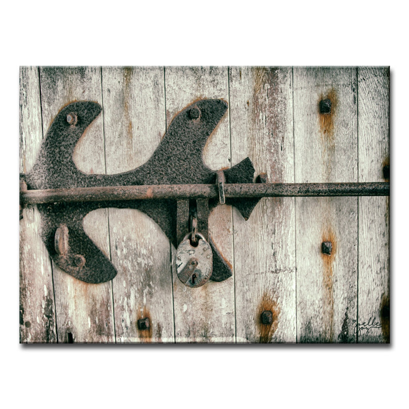" Lock And Key " by Joelle Joy, 12" H x 16" W x 1.5" D