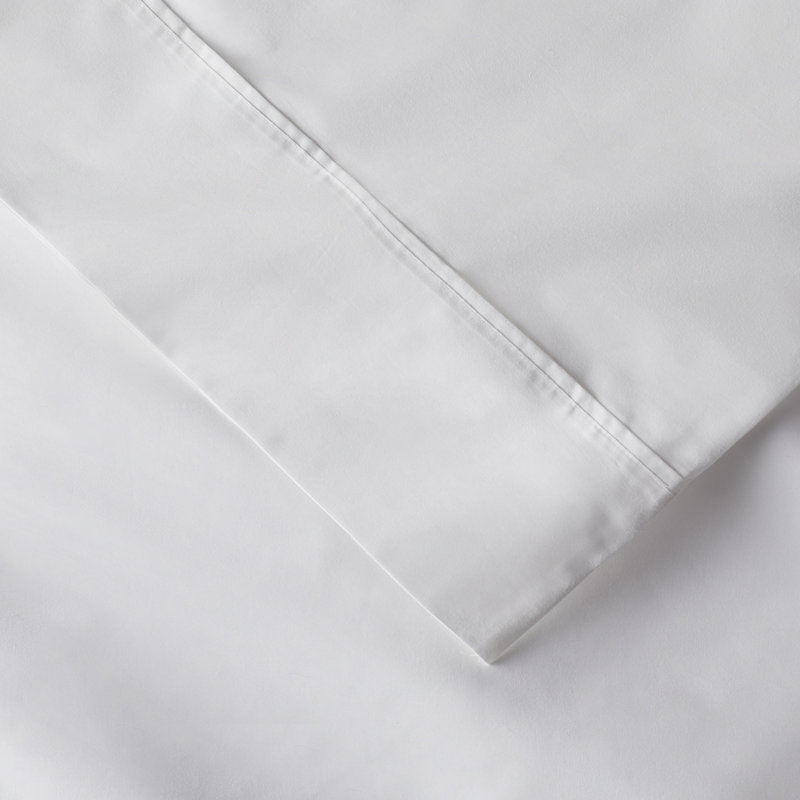 Coyer Classic Cotton Percale Sheet Set, White, King Sheet Set + 1 Fitted Sheet + 2 Pillowcases