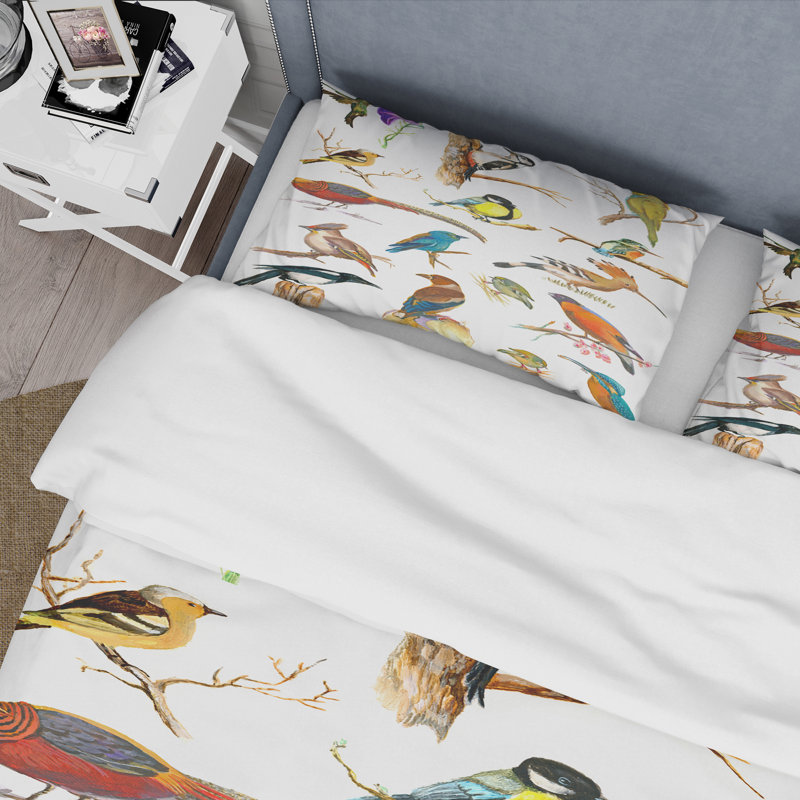 Plancard de couleurs vives - ensemble de housse de couette traditionnel - microfibre de polyester