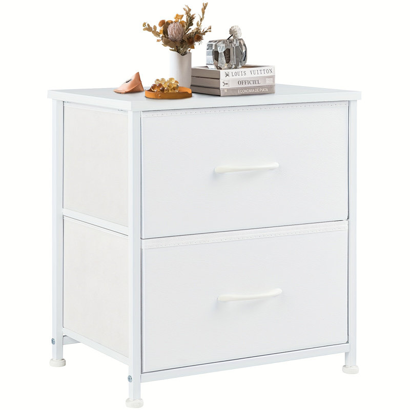Tiroir commode table de chevet armoire de rangement de chambre à coucher tiroirs en tissu gris noir brun blanc