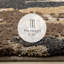 Tapis tissé à la machine abstraite Layla Brown-296721275