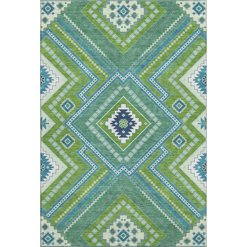 Premium Machine Washable Colmenero AMF1010 Tribal Rug, Rectangle 2'6" x 3'10"