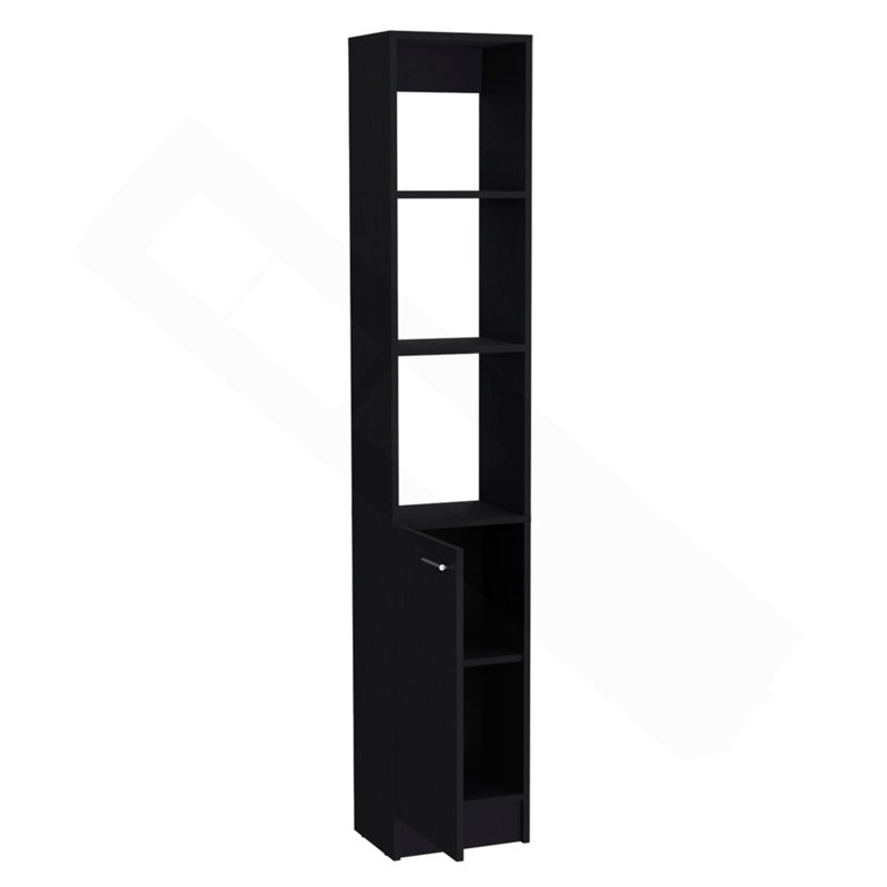 Armoire à linge Marion, salle de bain, Noir