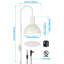 Applique murale enfichable, lampe murale d'intérieur en métal, base E26-215774752