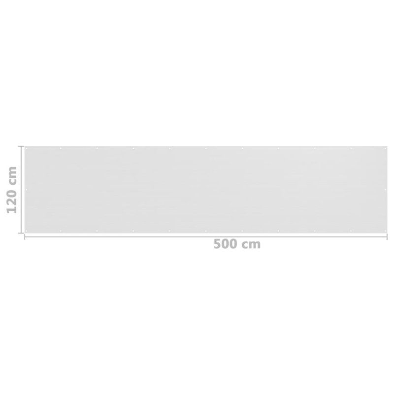 Dakota Fields 500cm W x 120cm D Plastic Cover Retractable Freestanding Awning, White