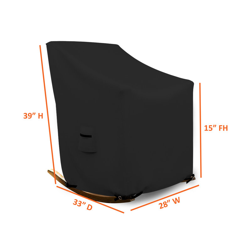 Outdoor Cover, 99.1cm H x 71.1cm W x 83.8cm D, Black