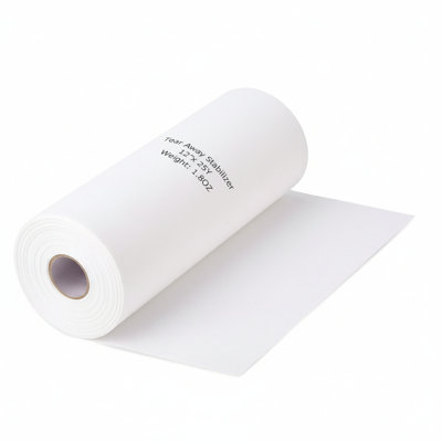 Tear Away Embroidery Stabilizer Backing - 1.8 Ounces Medium Weight 12" x 25 Yards/Roll