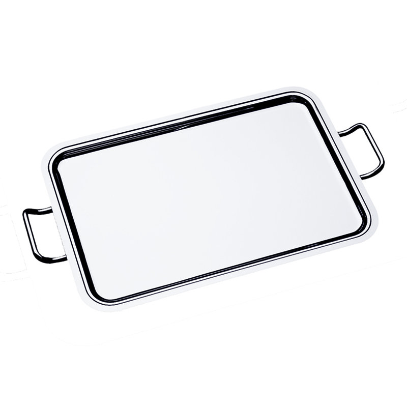 Stainless Steel Decorative Tray, 18" W x 12.4" D