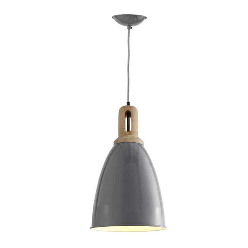 1 - Light Gray Single Pendant