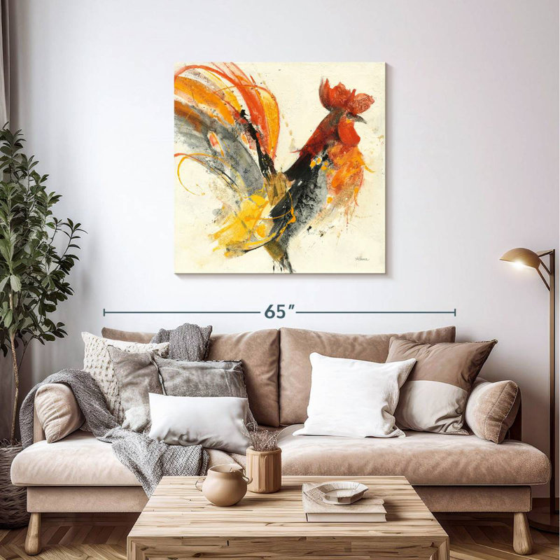 Coq festif I, H 39 po x l 39 po
