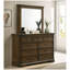 Ensemble de 6 panneaux en bois Maderne avec commode, miroir, deux tables de chevet et commode-828218310