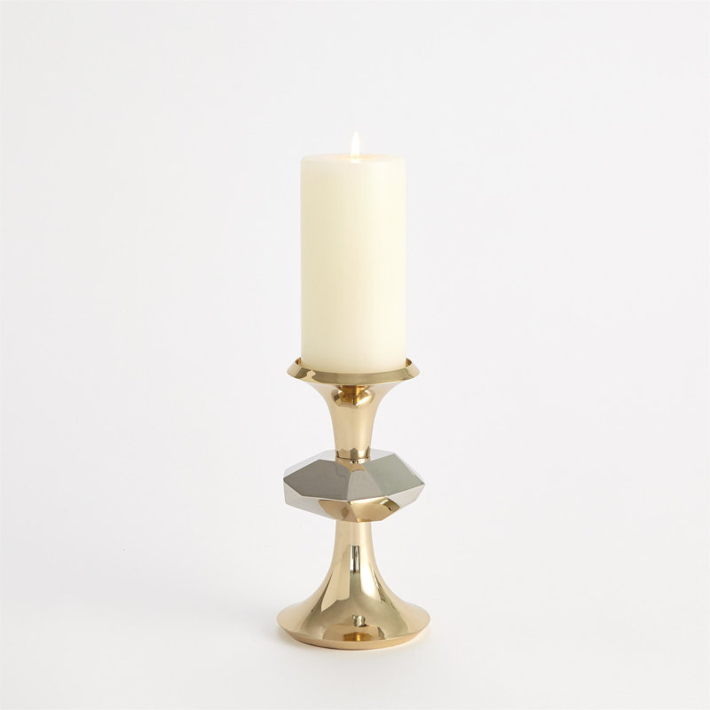 Gabriel Candle Holder-Sm, Brass