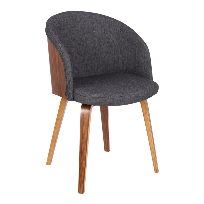 47cm H Polyester Blend Upholstered Armchair, Charcoal