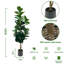 Figuier artificiel artificiel avec pot pour bureau intérieur et extérieur-1373851613