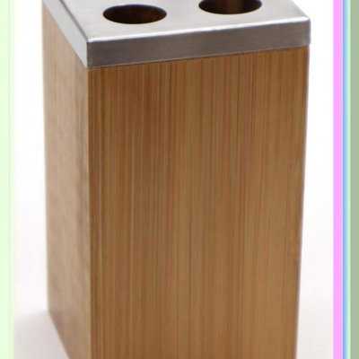 Bamboo Bliss Bathroom Set - 4 Piece Eco-Friendly Accessories for a Zen Spa Experience at Home