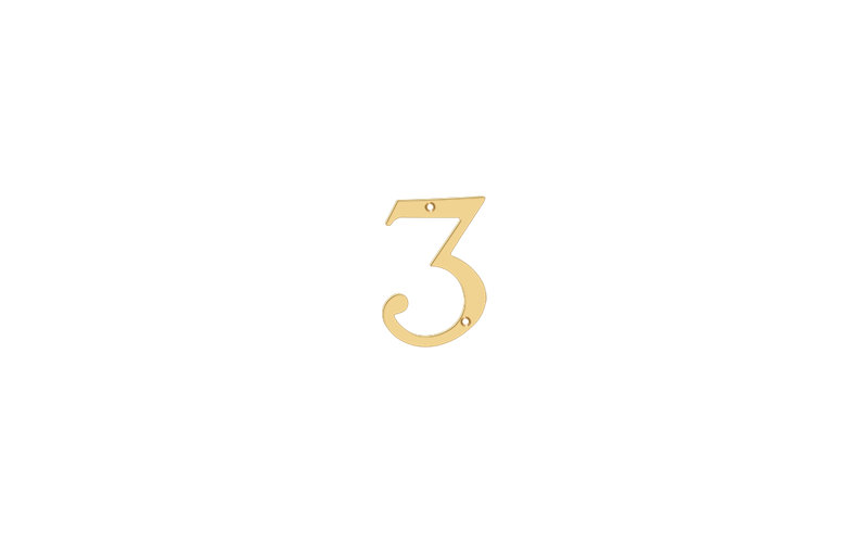 Unavailable 102 in. H Reflective Weather Resistant Self-Adhesive Surface Mount Floating Mount, Brass