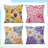 Decorative Throw Pillow Covers 18 x 18 Set of 4, Colorful Abstract Modern Art Porch Outdoor Home Decor, Artistic Sofa Couch Cushion Case Housewarming Gift