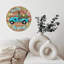 Horloge murale en bois 10 po, mouvement silencieux, à piles (piles AA non incluses), décor artistique, parfait pour les décorations