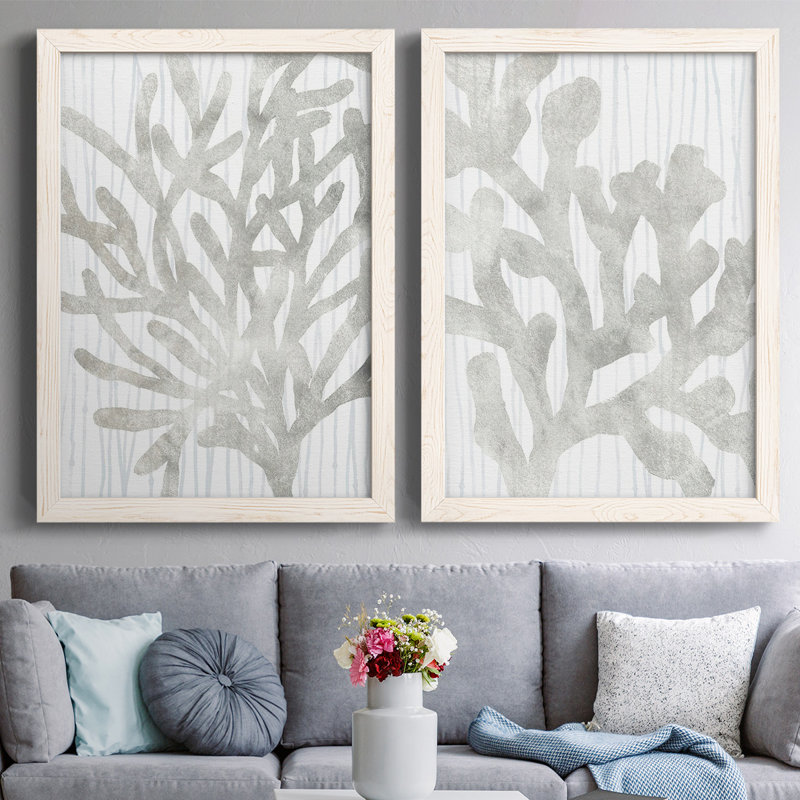 Toile encadrée Quiet Coral III-Premium - prête à être accrochée