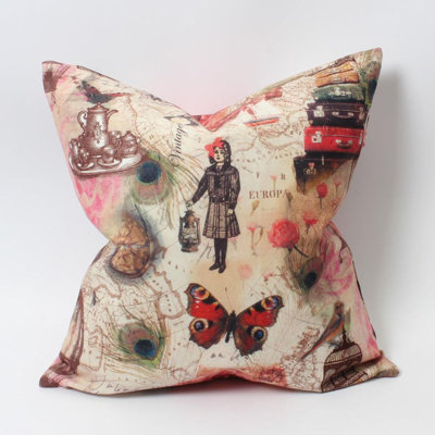 Floral Throw Pillow