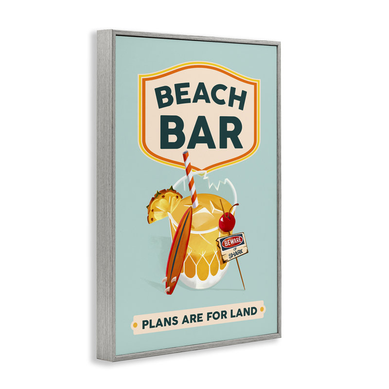 «Beach Bar Cocktail», estampe numérique par The Whiskey Ginger bk-071, Estampe numérique Farmhouse, H 18 po x l 12 po