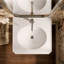 Lavabo de salle de bain rectangulaire sur pied 24 "Claude par Studio McGee-128974114-128974113