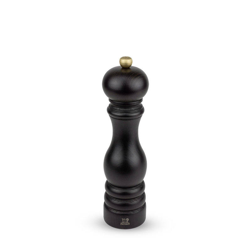 Paris Pepper Mill, 8.67" H x 2.25" W x 2.25" D, Natural/Antique Gold