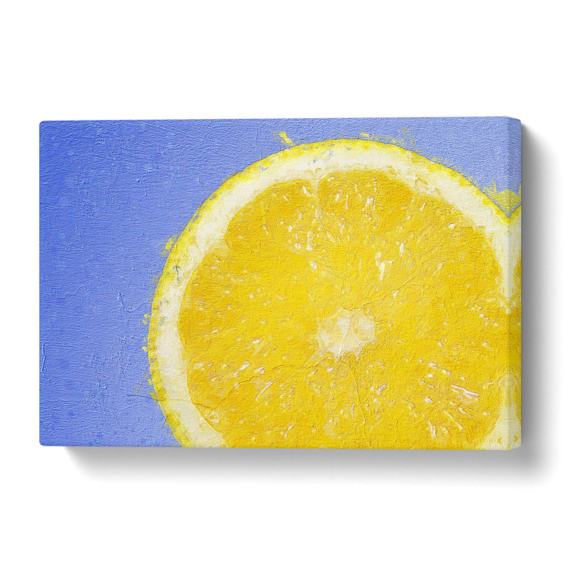 Lemon Slice - Wrapped Canvas Painting, 35.6 cm H x 50.8 cm W